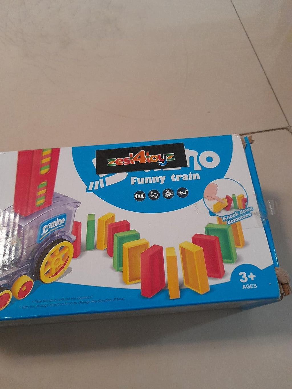Train Toy Domino Set for Kids (BPA Free Plastic with Sound Effects)
