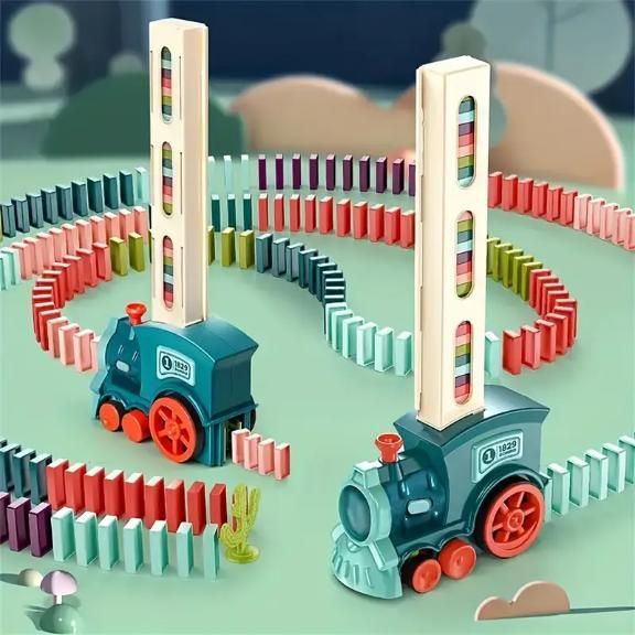 Train Toy Domino Set for Kids (BPA Free Plastic with Sound Effects)