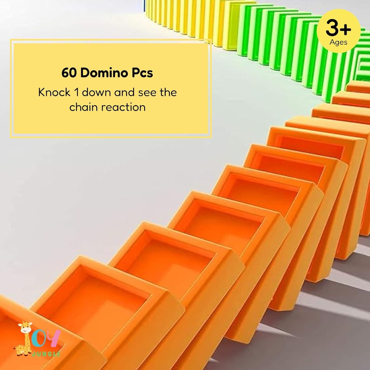 Train Toy Domino Set for Kids (BPA Free Plastic with Sound Effects)